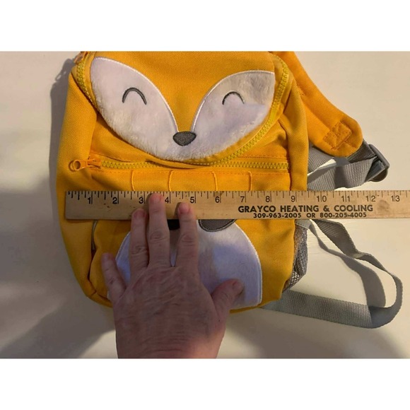 Goldbug Kids Toddler Backpack Fox Face Yellow Blue Child Safety Harness Leash - Picture 3 of 14